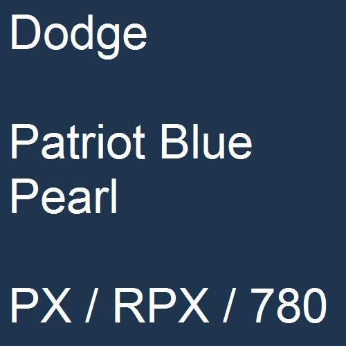 Dodge, Patriot Blue Pearl, PX / RPX / 780.